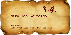 Nikolics Grizelda névjegykártya